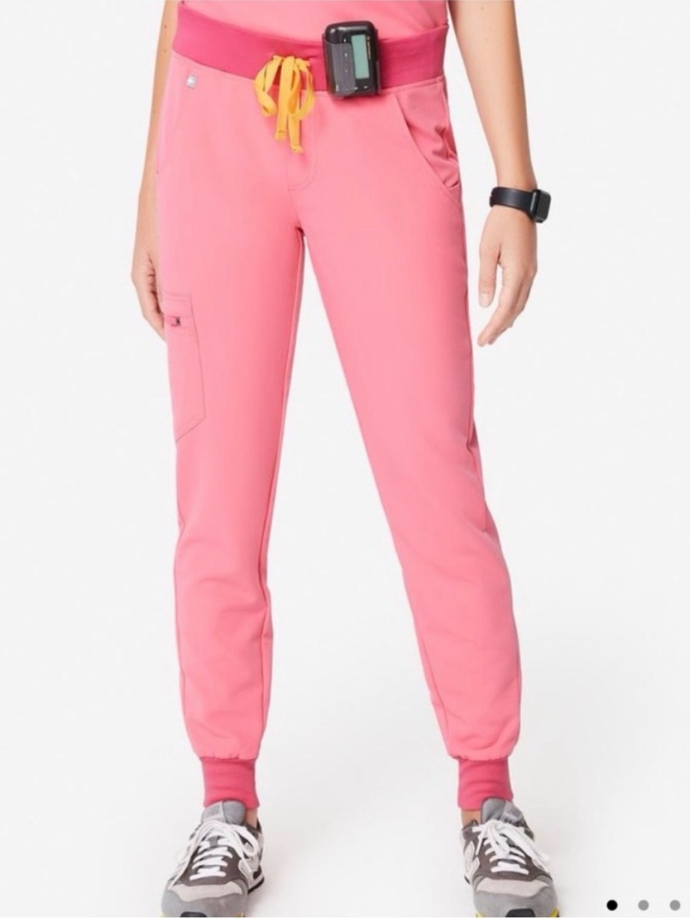 FIGS Women’s Zamora Jogger Scrub Pants Neon Pink PO# 1603 Large/XL(?) Check Size
